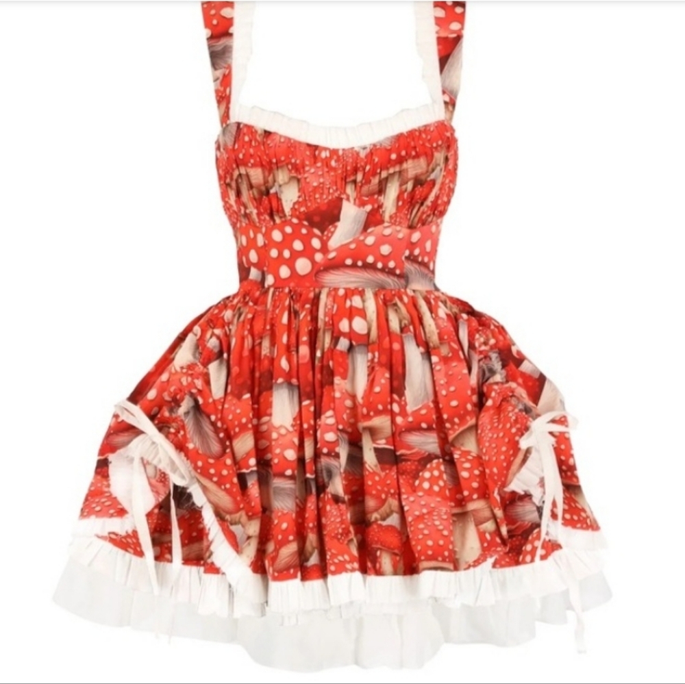 The toadstool mushroom selkie Medium M little lamb dress new with tags, nwot
